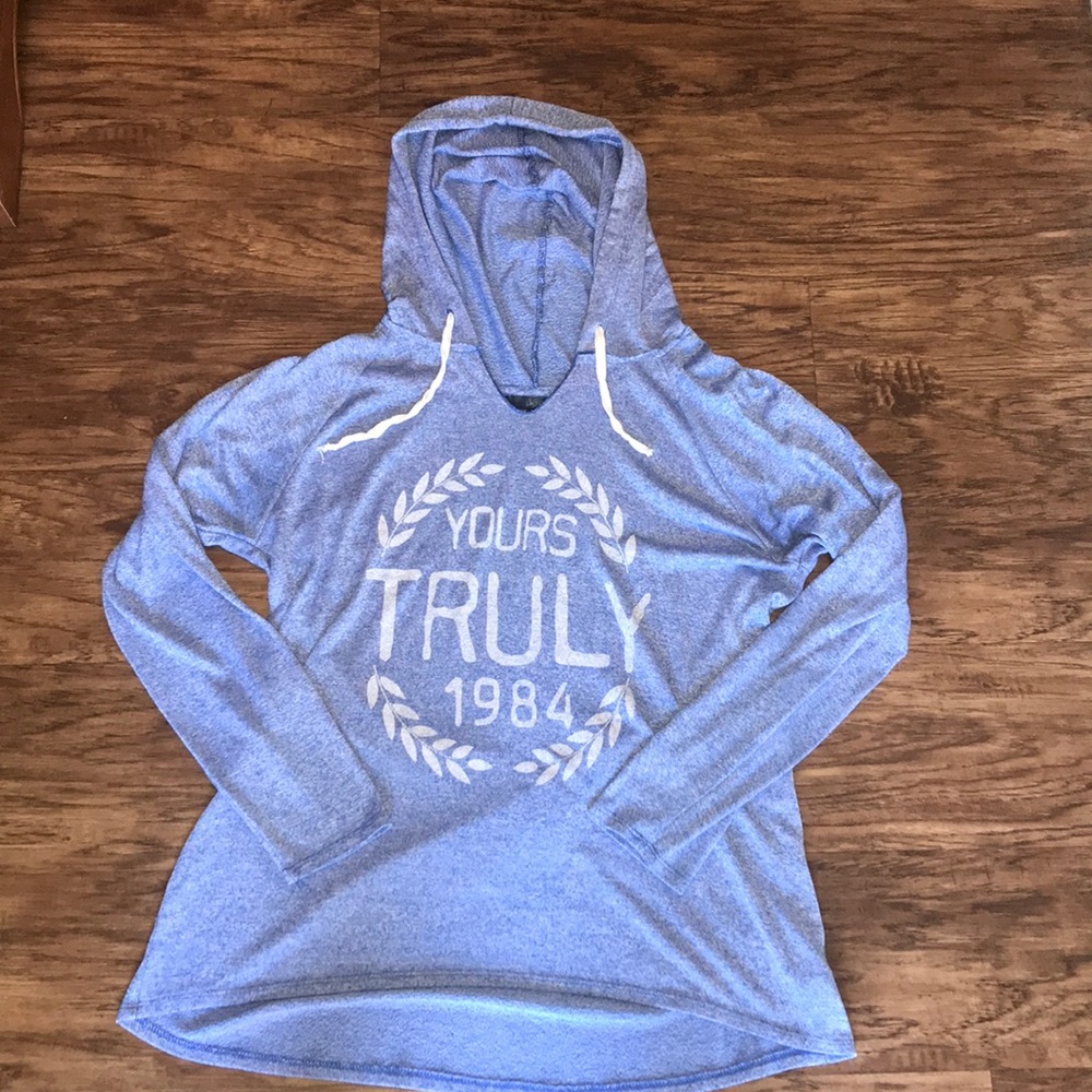 Blue hoodie